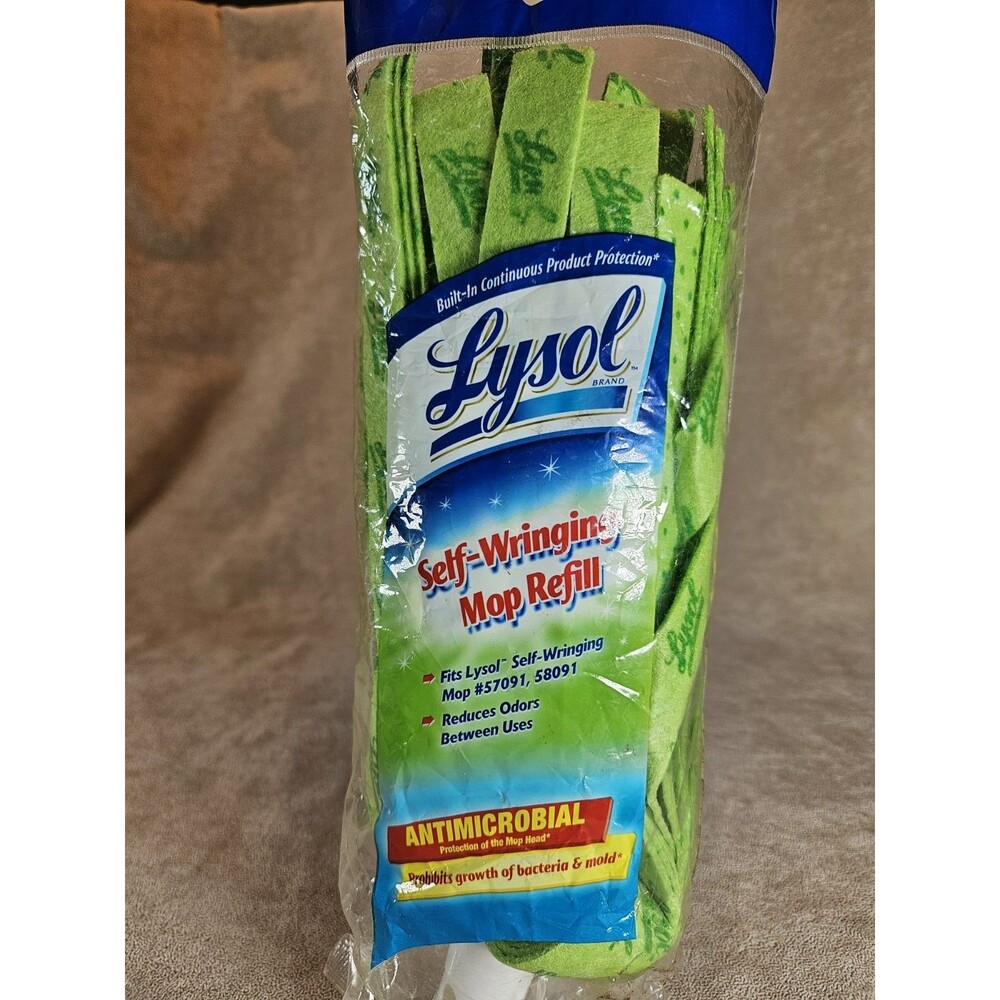 Lysol Self-Wringing Mop Refill Antimicrobial Fits Lysol Mops #57091 and #58091